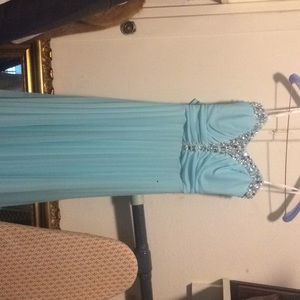 Blue prom dress